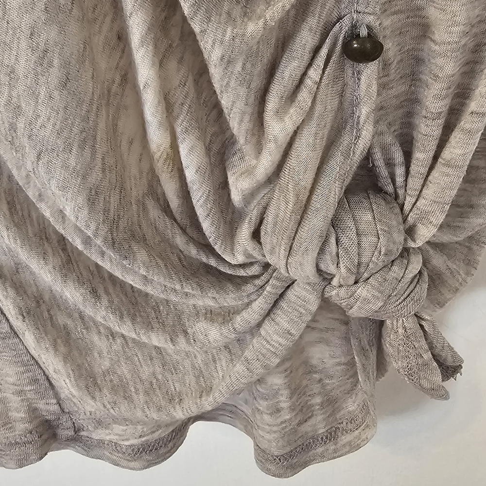 Stylish Ruched Button Blouse - Picture 6 of 8
